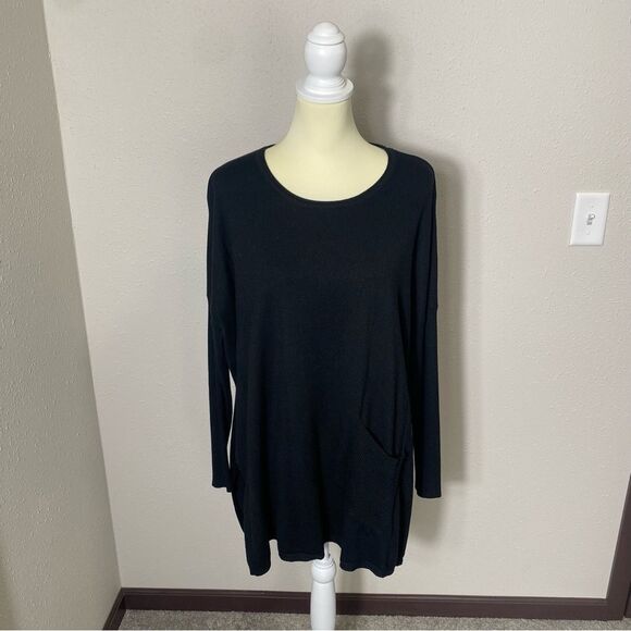 Altar'd State Black Knit Scoop Neck Sweater/Tunic Women's Size M/L - Picture 15 of 15